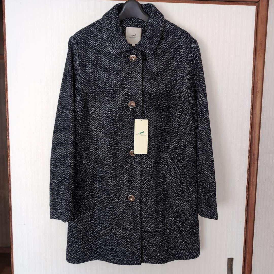 ヘリンボーン柄ミドルコートLL