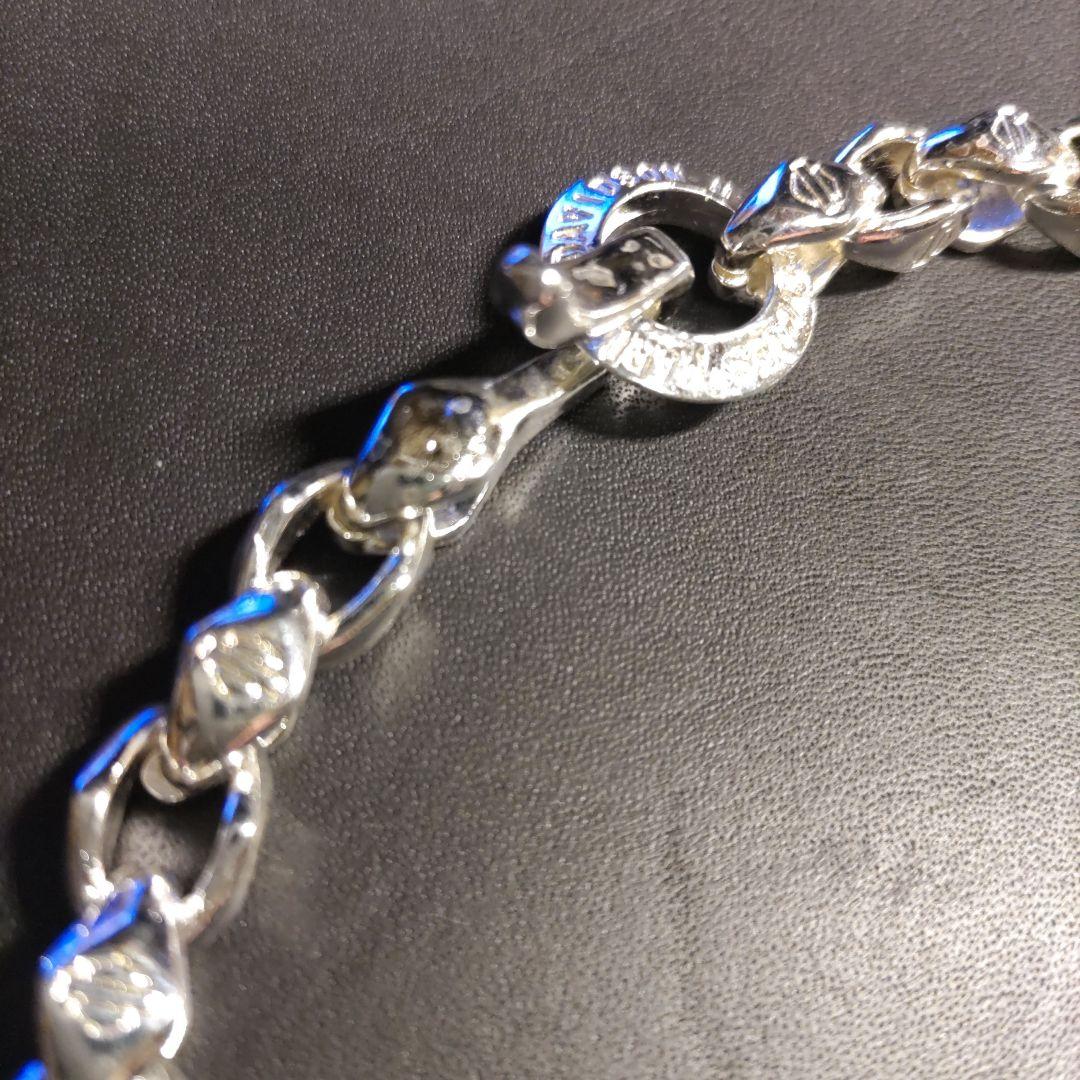 S925刻印 シ ルバーチェーンネックレス ウォレットチェーンハーレー乗りに