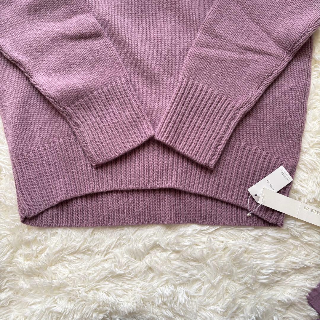 新品⭐️ギャルリーヴィー　ファインウール　ハイネック　ラズベリー　VERY別注色