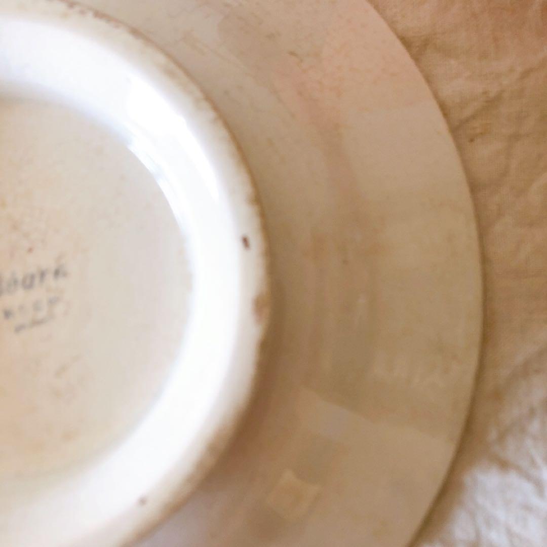 HBCMベアン バスク柄 コンポート皿 ケーキスタンドフランスアンティーク食器