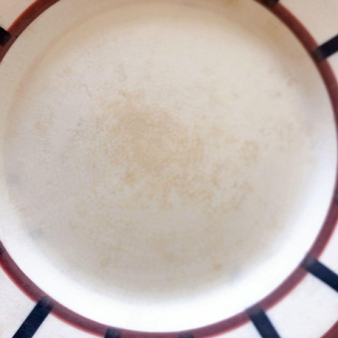 HBCMベアン バスク柄 コンポート皿 ケーキスタンドフランスアンティーク食器