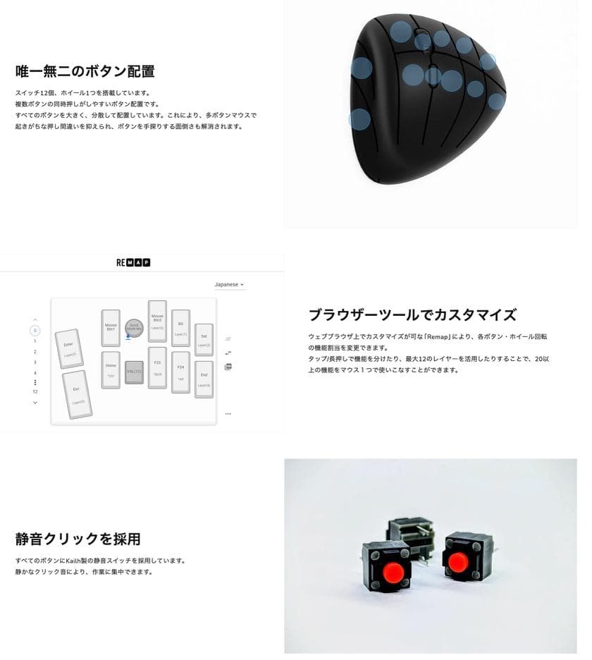 多ボタンマウス Snugon MO1 未開封 ホワイト