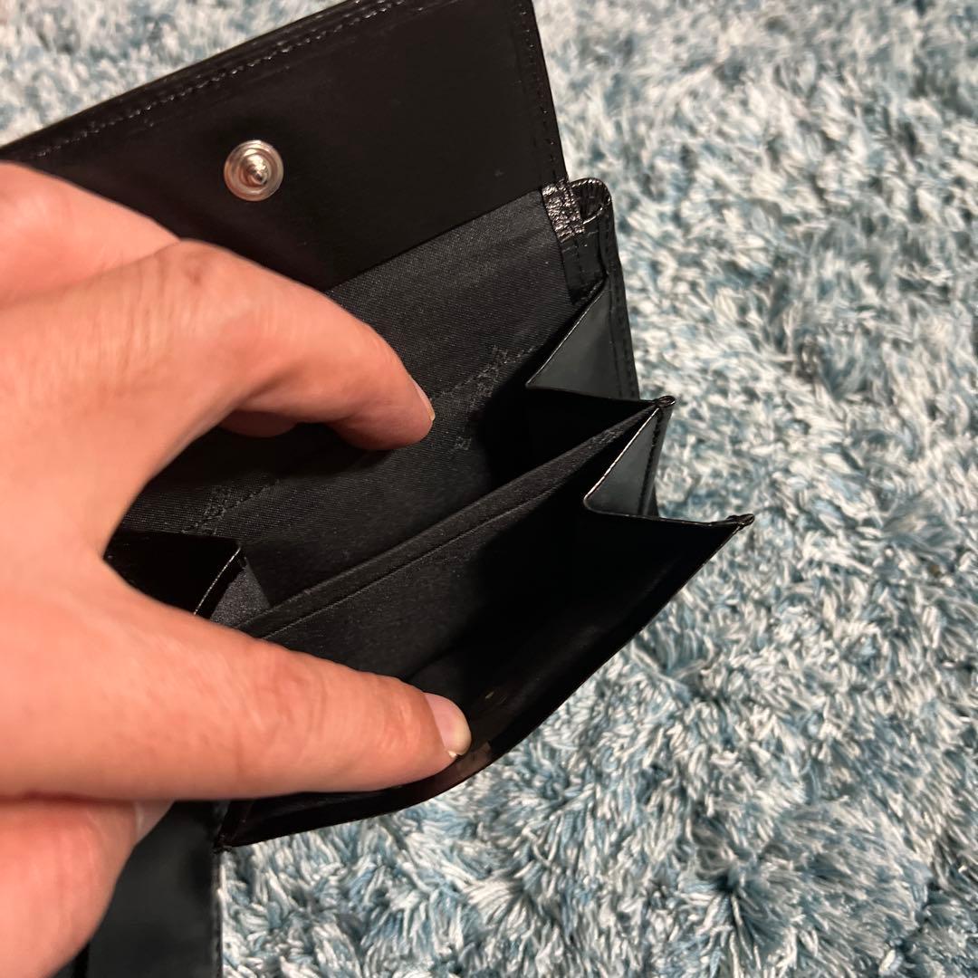 PORTER ブラック レザー 二つ折り財布