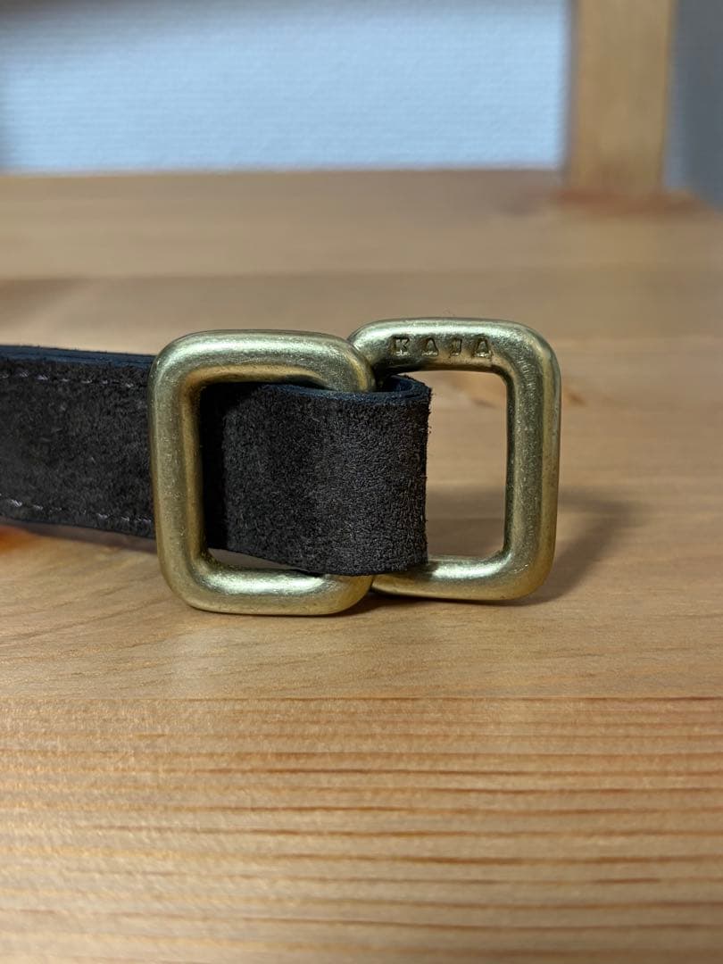 タ*ー様 KAJA REVERSIBLE SUEDE SQUARE BELT O