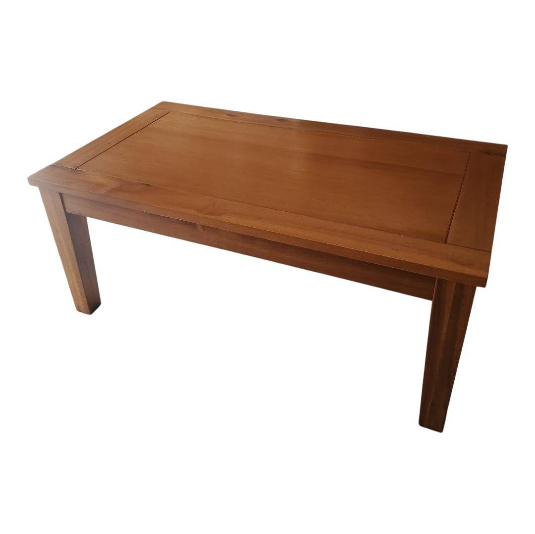 美品 天然木 アカシア ローテーブル センターテーブル 幅90cm 木製