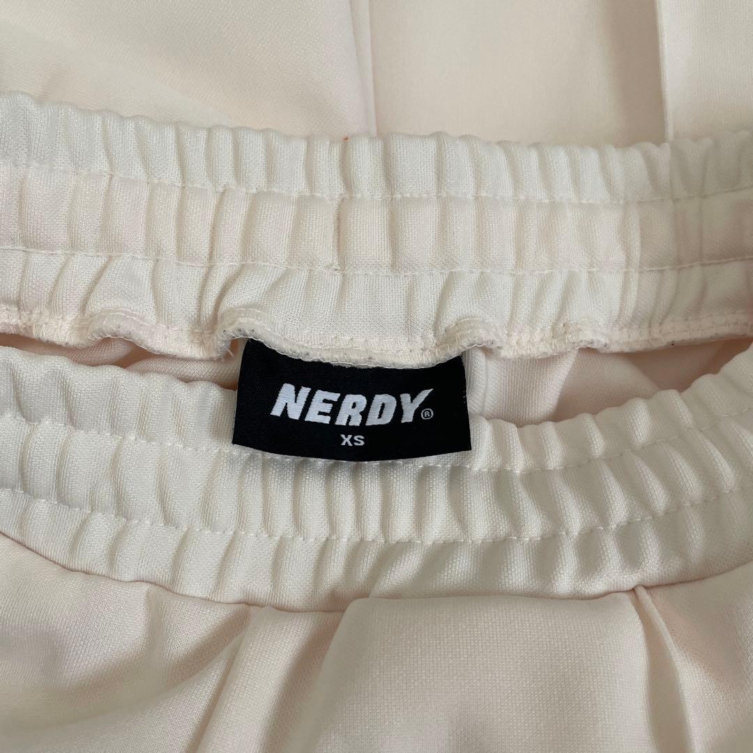 NERDY ホワイト ジャージ セットアップSサイズ