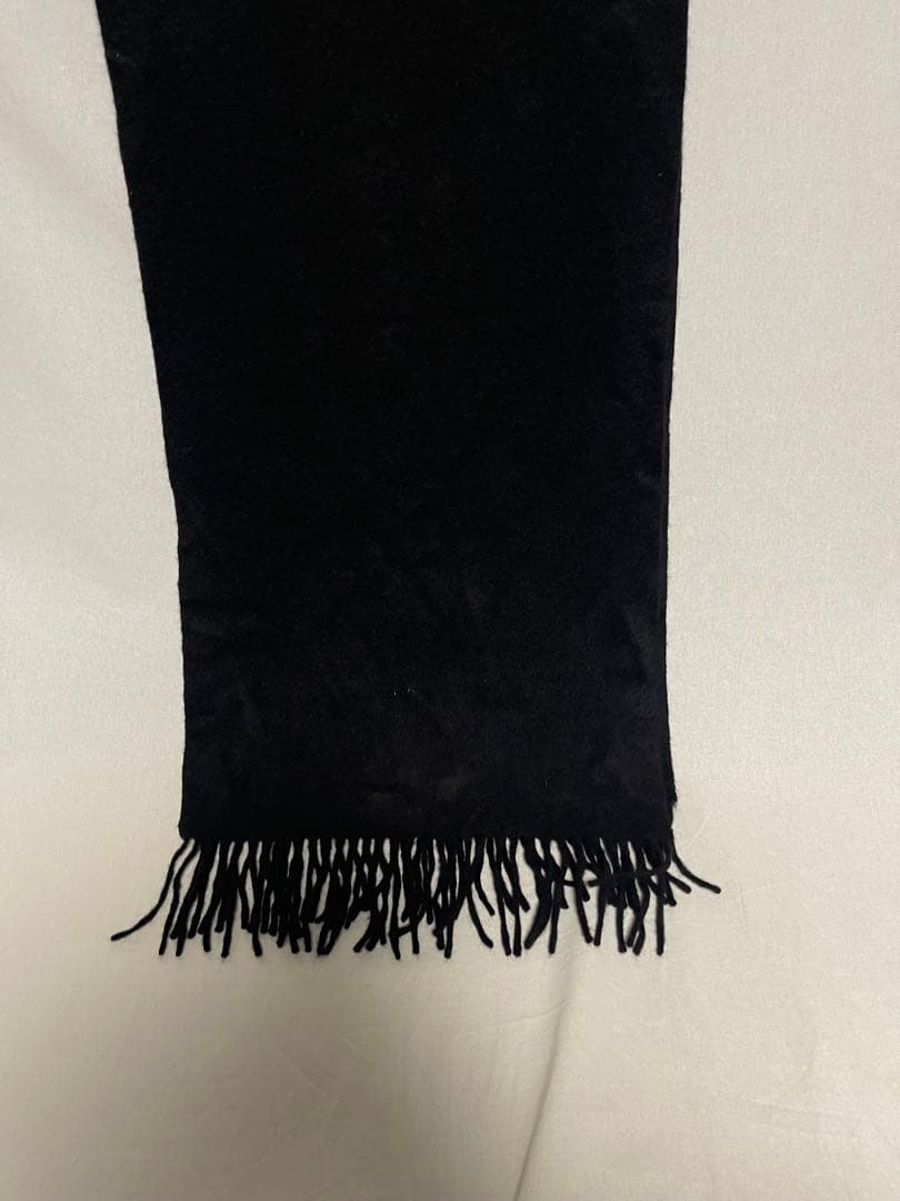 ★BURBERRY LONDON★カシミア100%★マフラー★英国製★ブラック★