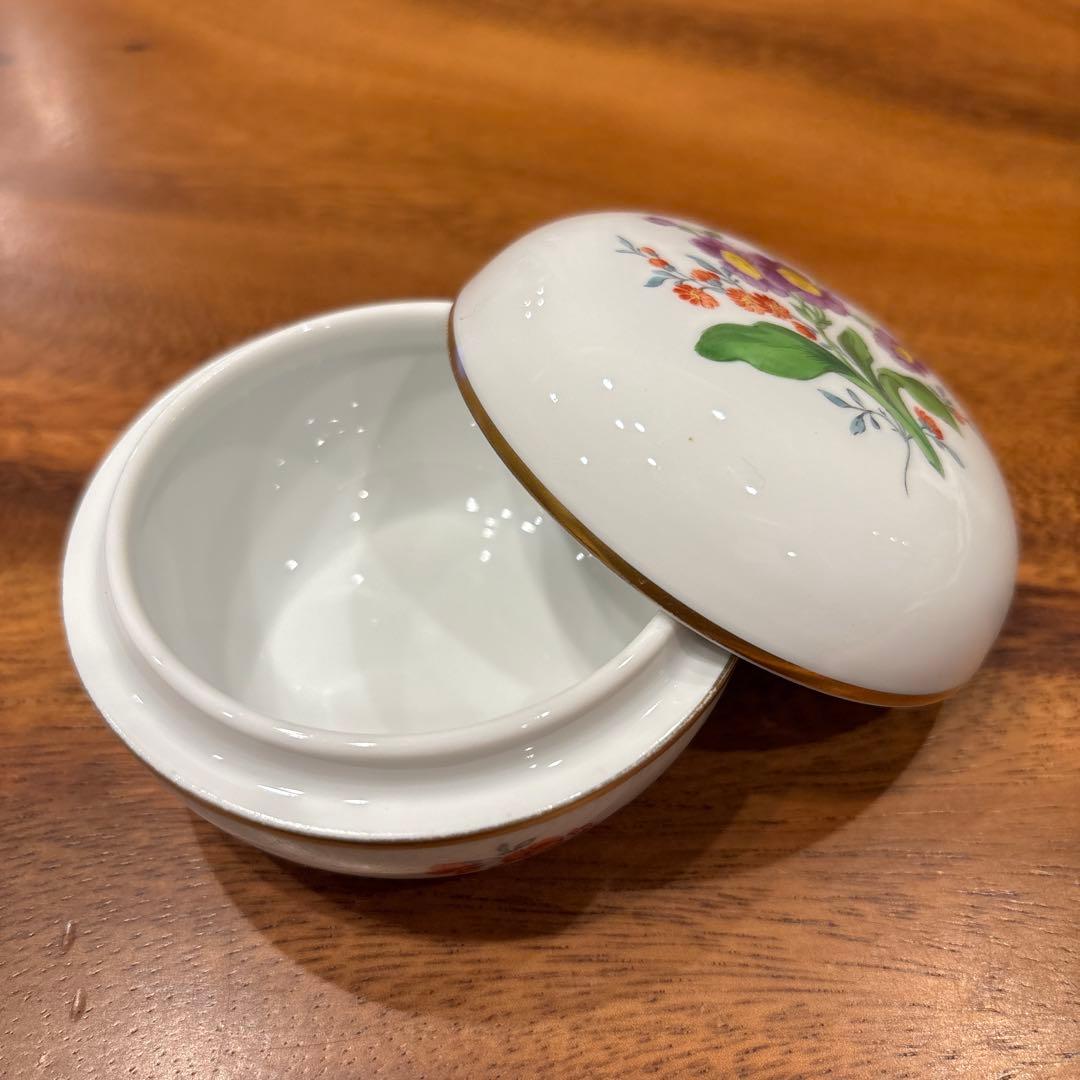 Meissen マイセン 花柄 小物入れ ボンボニエール