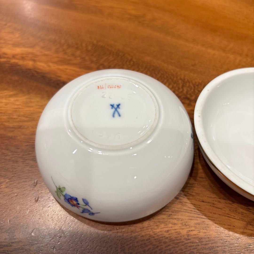 Meissen マイセン 花柄 小物入れ ボンボニエール