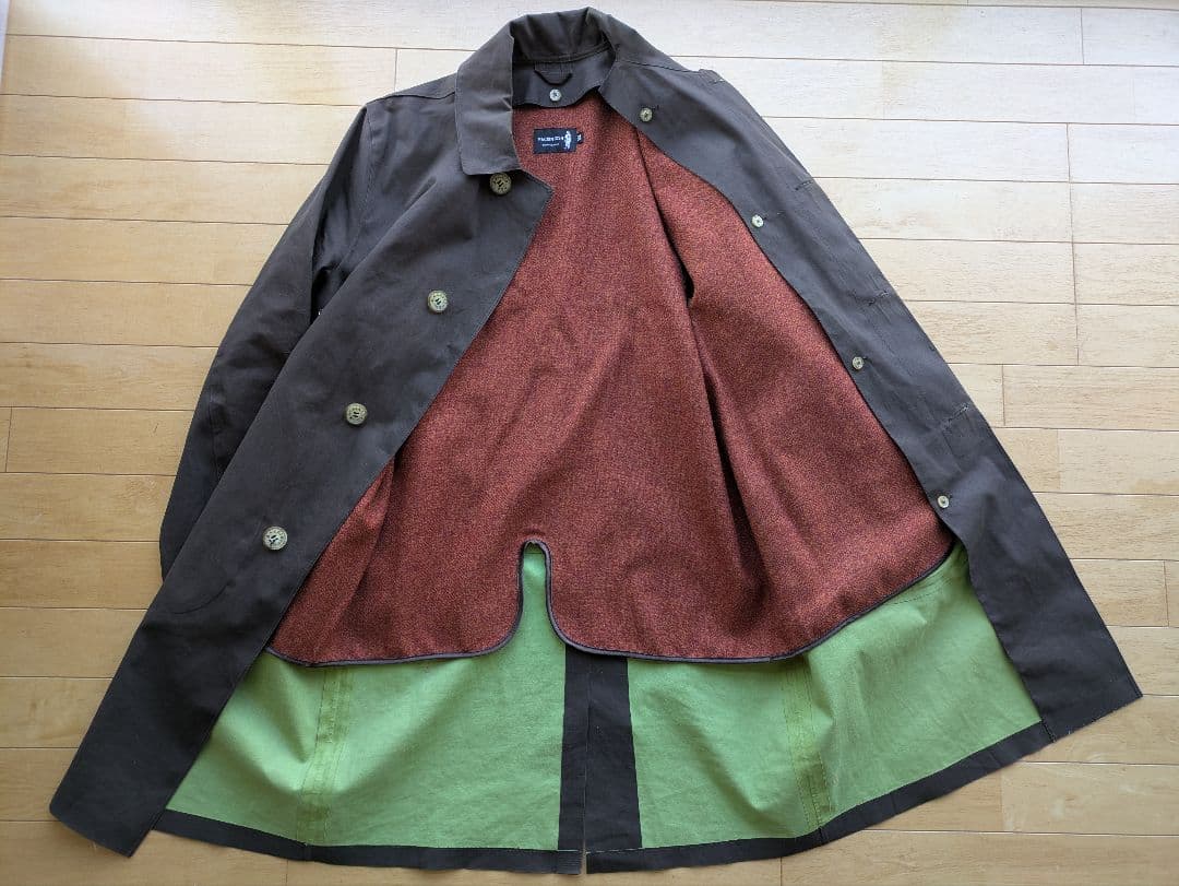 MACKINTOSH ゴム引きコート　ダークブラウン 38 ライナー付き