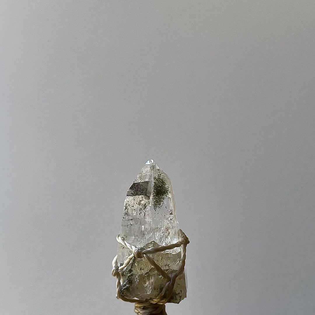 ヒマラヤ水晶 ガネッシュヒマール ＊ マクラメペンダント ネックレス 42