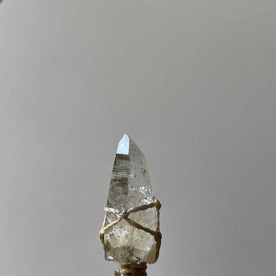 ヒマラヤ水晶 ガネッシュヒマール ＊ マクラメペンダント ネックレス 42