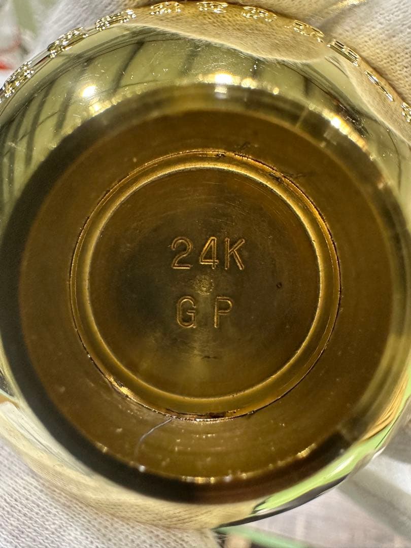 金色の装飾金杯7個セット