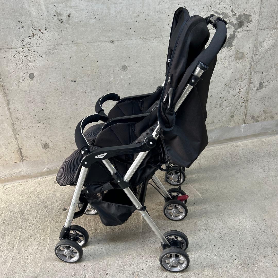 洗浄済　Combi コンビ ツインスピン GC 2人乗り ベビーカー 双子 兄弟