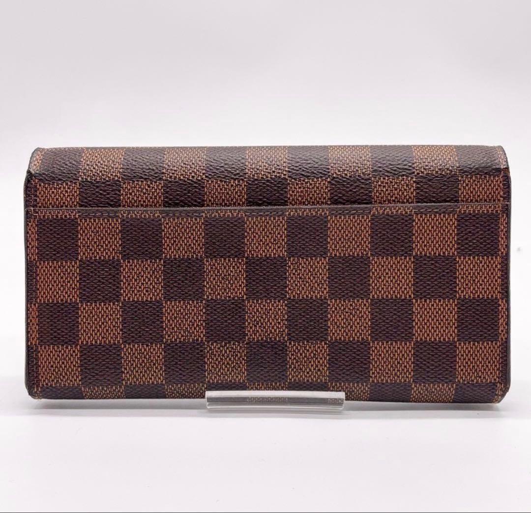 美品 ルイヴィトン ポルトフォイユサラ ダミエ ブラウン N63209