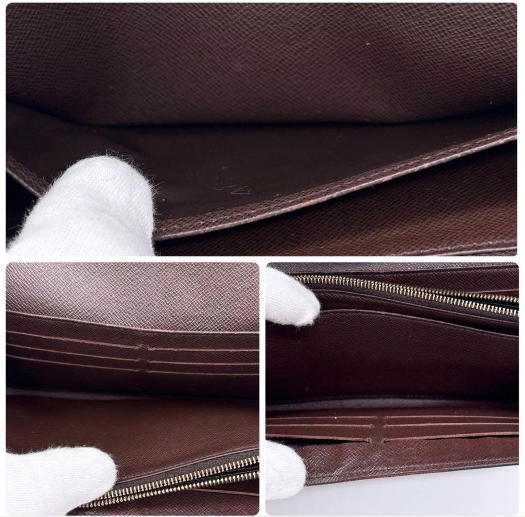 美品 ルイヴィトン ポルトフォイユサラ ダミエ ブラウン N63209