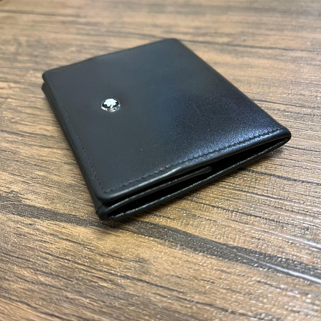 MONT BLANC 二つ折り財布 小銭入れ ブラック