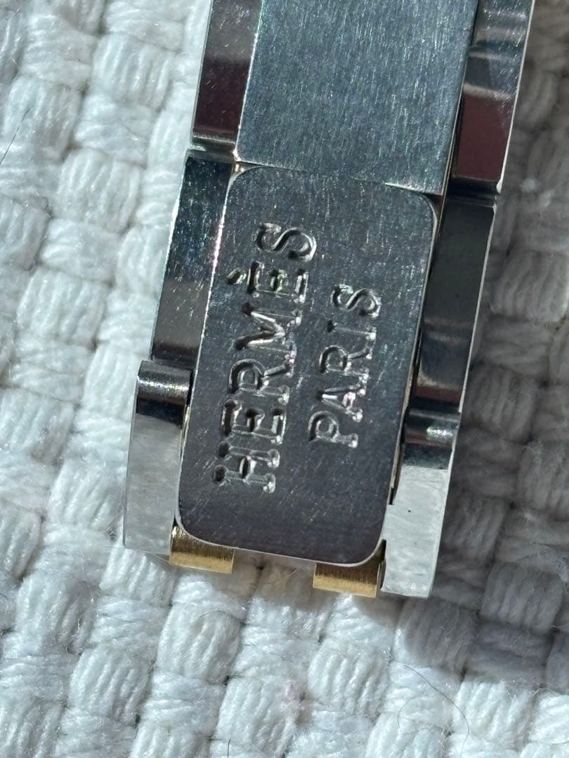 HERMES エルメス 腕時計 シルバー/ゴールド(長年放置で動かない状態)