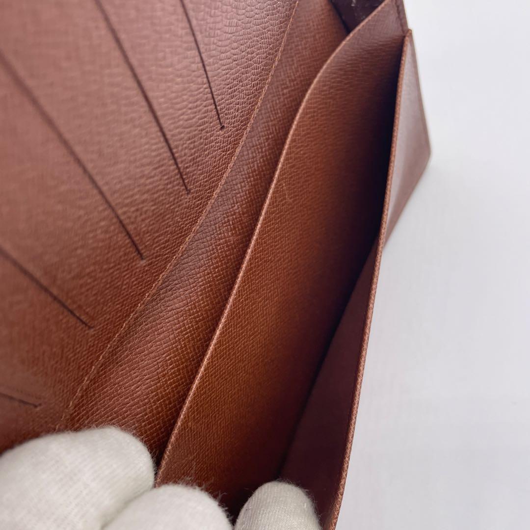 ●LOUIS VUITTON 長財布●ヴィトン モノグラム ポルトバルール お札