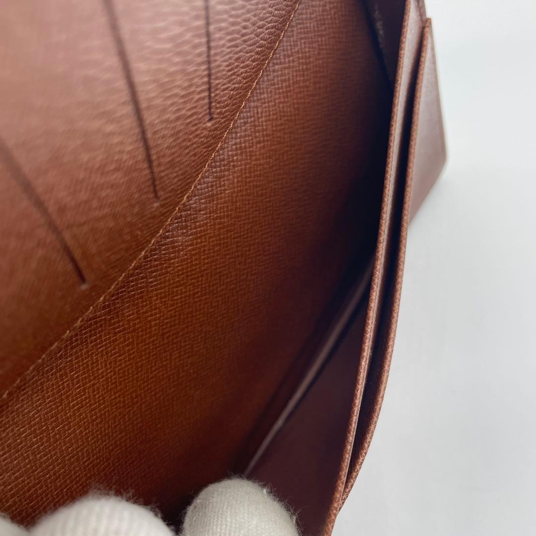 ●LOUIS VUITTON 長財布●ヴィトン モノグラム ポルトバルール お札