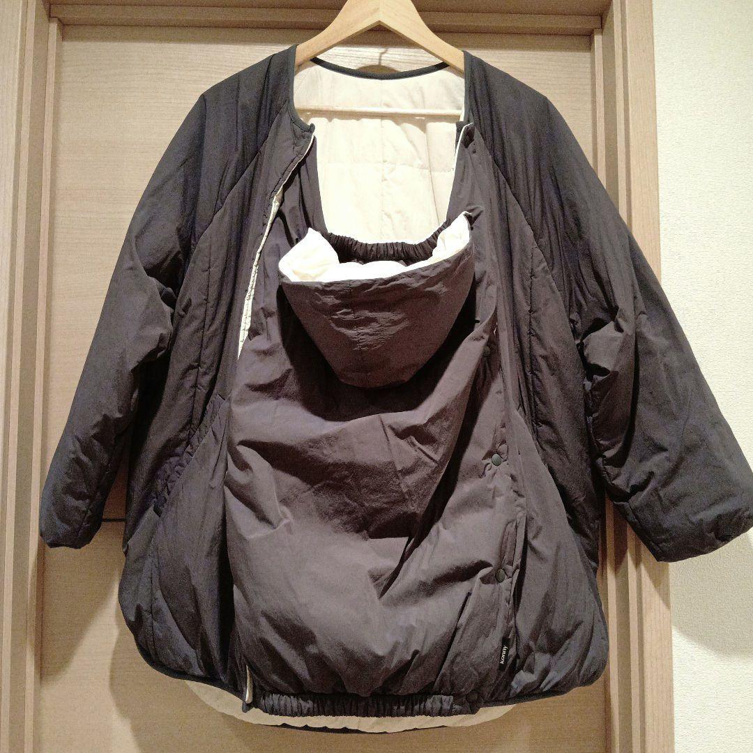 konny コニー リバーシブルママコート　グレー　フリー　美品