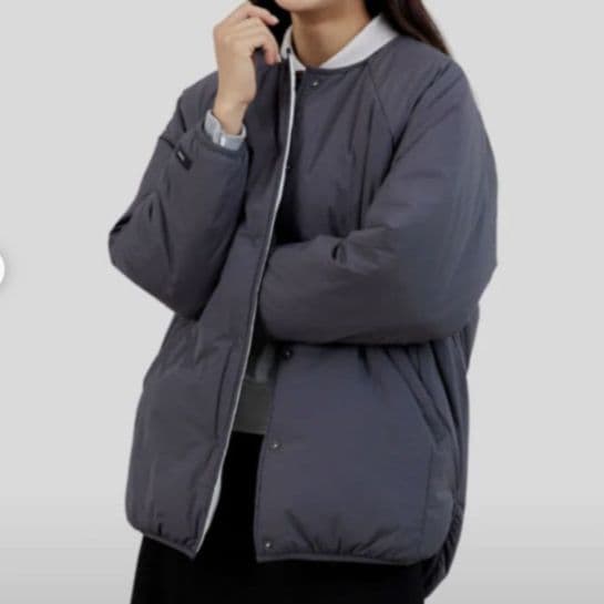 konny コニー リバーシブルママコート　グレー　フリー　美品