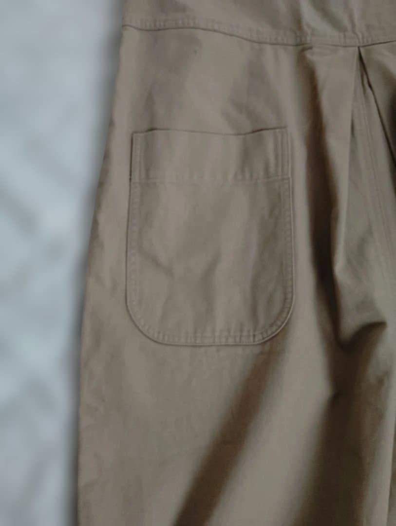 【美品】tumugu ツムグ ヴィンテージフレンチドリル 2wayサロペット