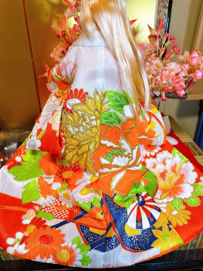 一点物　源氏絵巻風着物　袿のみ
