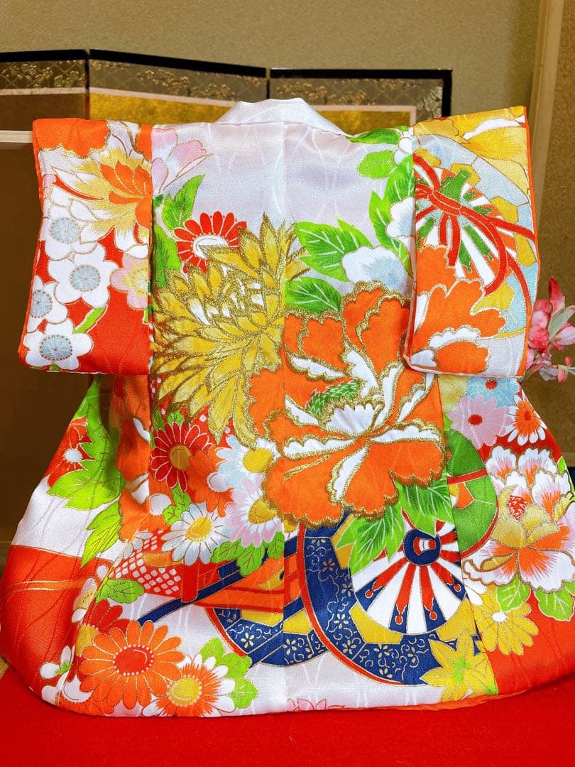 一点物　源氏絵巻風着物　袿のみ