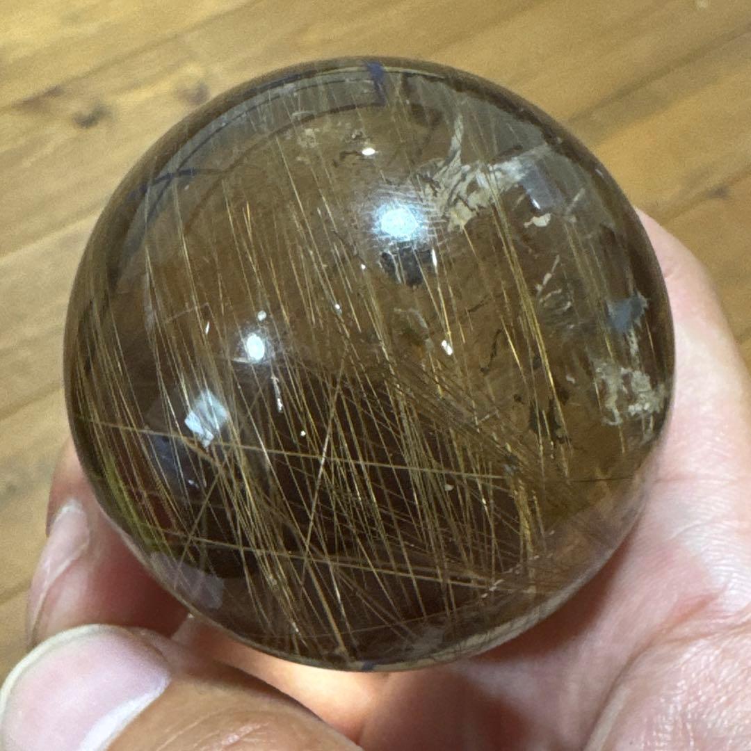 【極上品】コレクション級　ゴールドルチルスフィア 丸玉　約5.2cm