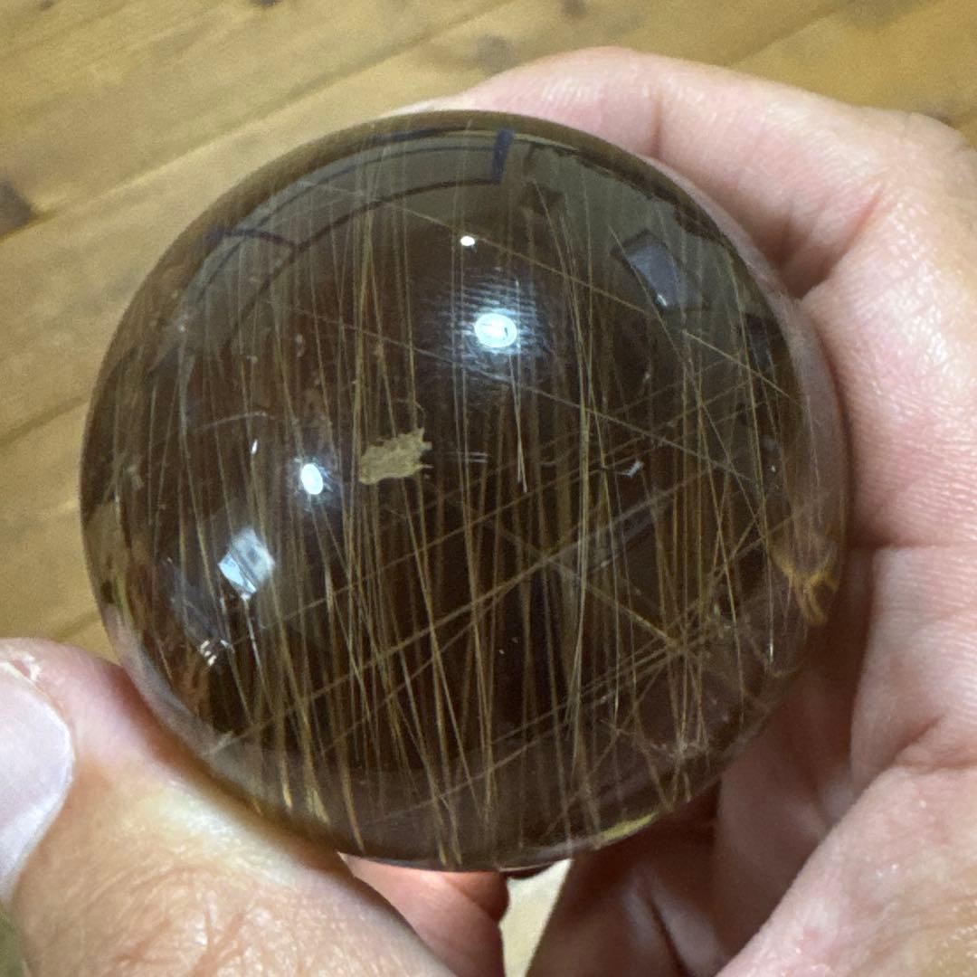 【極上品】コレクション級　ゴールドルチルスフィア 丸玉　約5.2cm