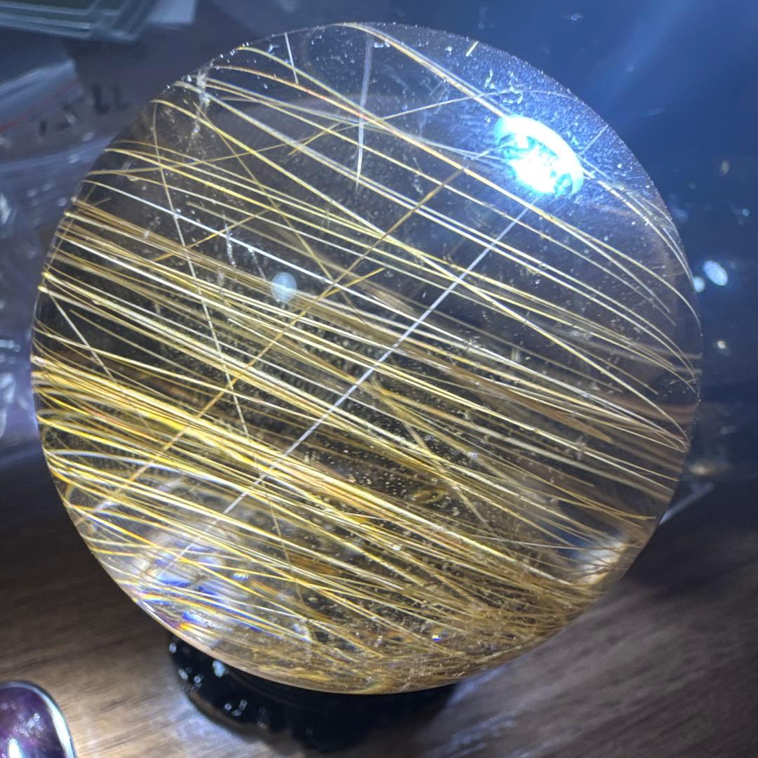 【極上品】コレクション級　ゴールドルチルスフィア 丸玉　約5.2cm