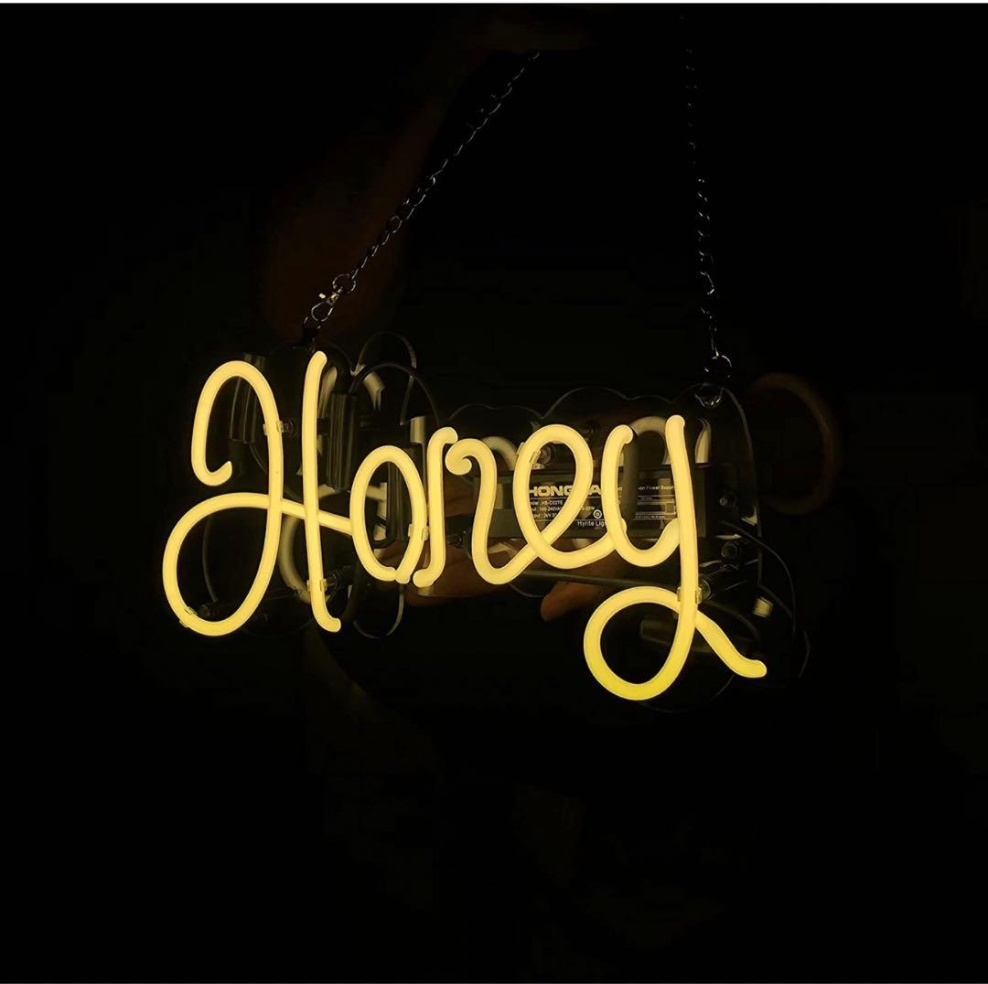 オーダーメイド　ネオンサイン HONEY ネオン NEON SIGN 喫茶店
