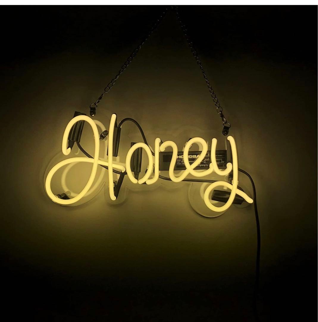 オーダーメイド　ネオンサイン HONEY ネオン NEON SIGN 喫茶店