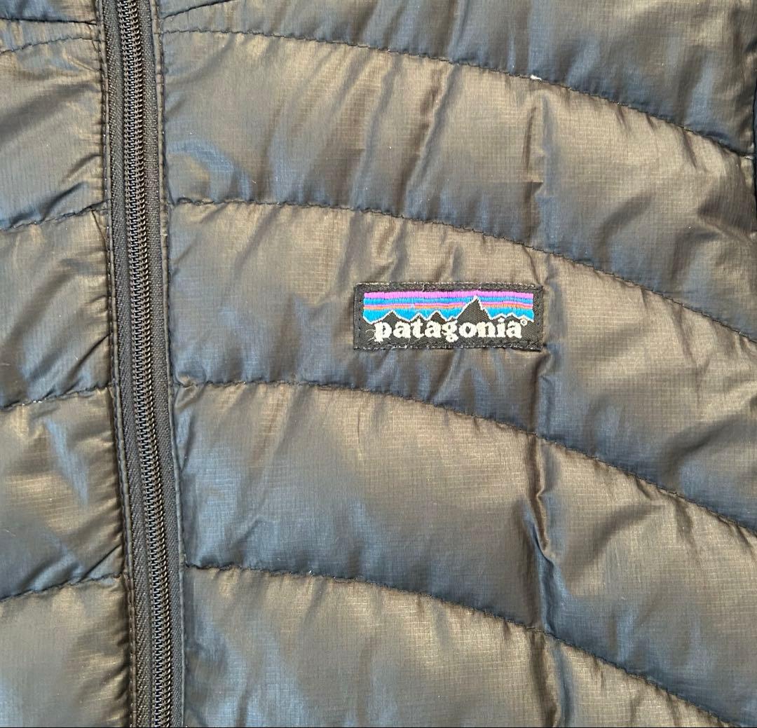 patagonia ダウンセーター フーディ レディース ブラック XS