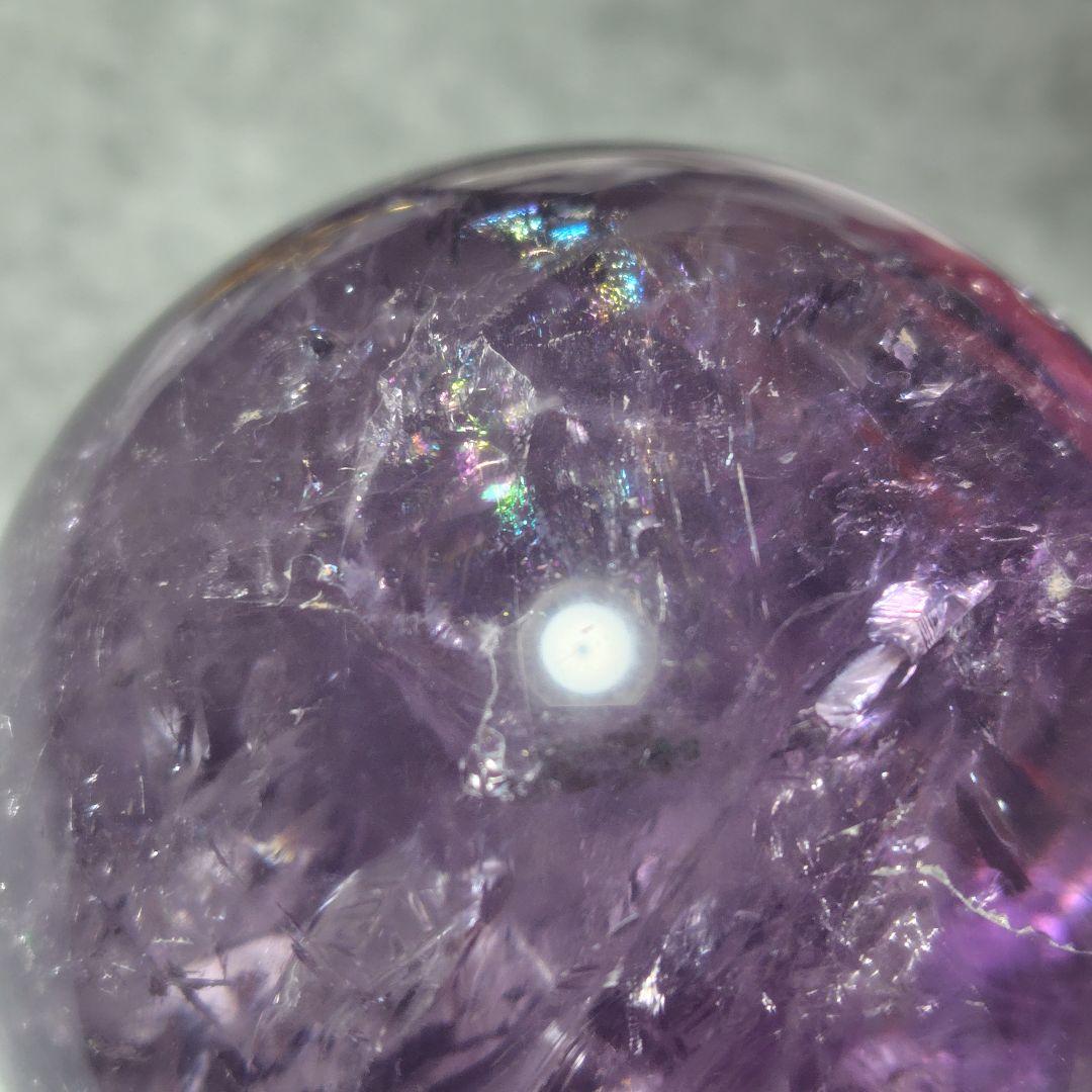 アメジスト 丸玉 紫水晶玉 直径8cm 天然石 置物