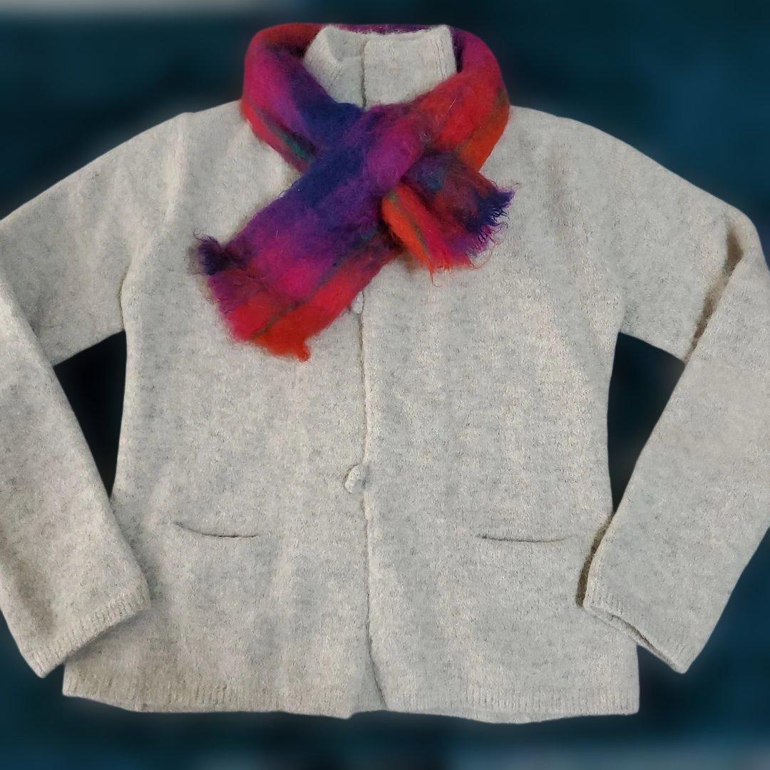 45R　アルパカ カーディガン ＊♪︎再最値下♪︎着るなら今でショ♡