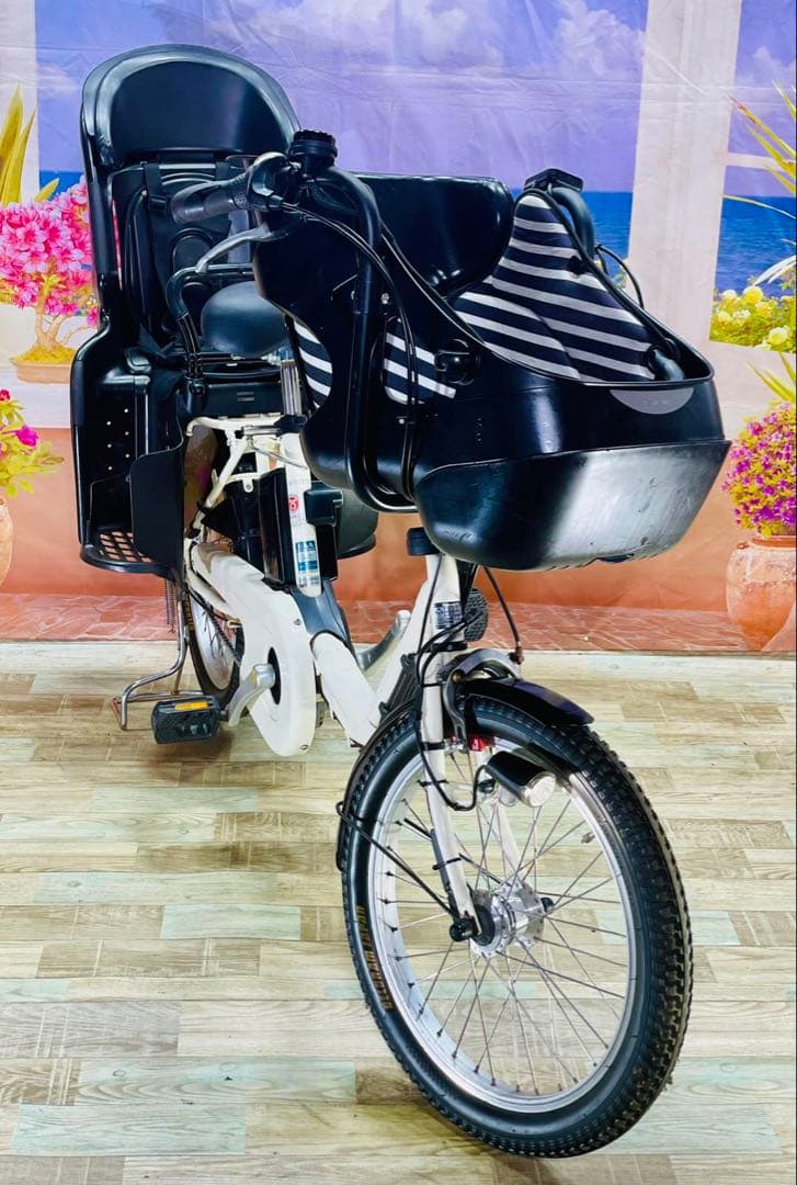 パナソニックギュット⭐️12AH！子供乗せ電動アシスト自転車Y1681
