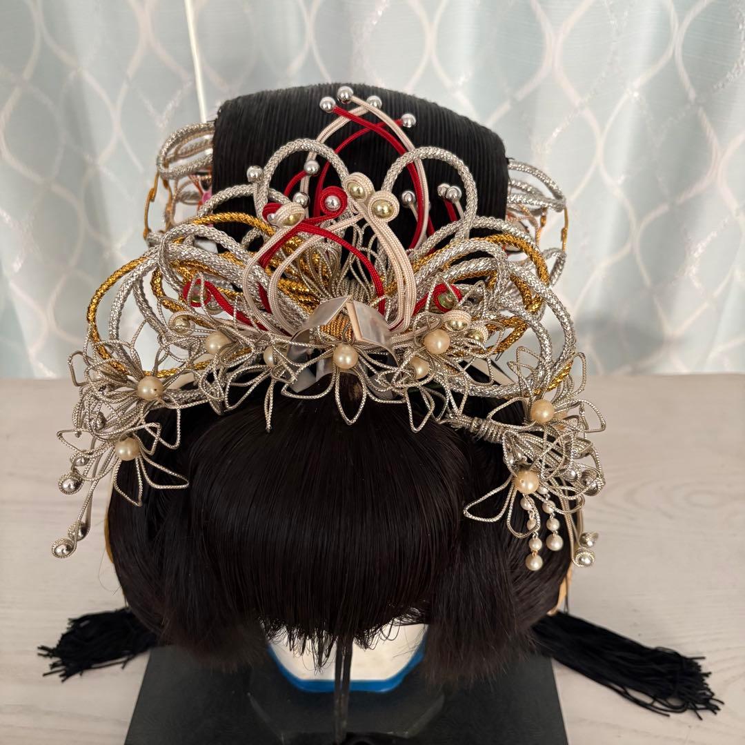 【昭和レトロ 】婚礼用かつら 美容師プロ用 ケース付 和装 日本髪 花嫁道具