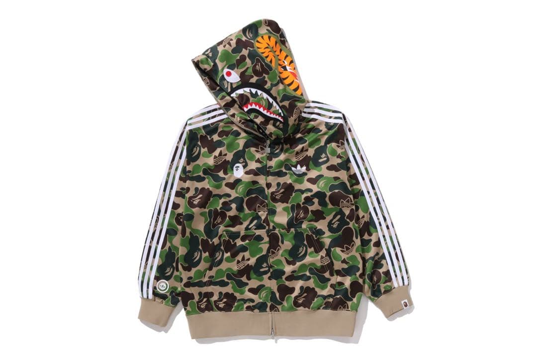トップス [S] Adidas bape CAMO SHARK ZIP HOODIE