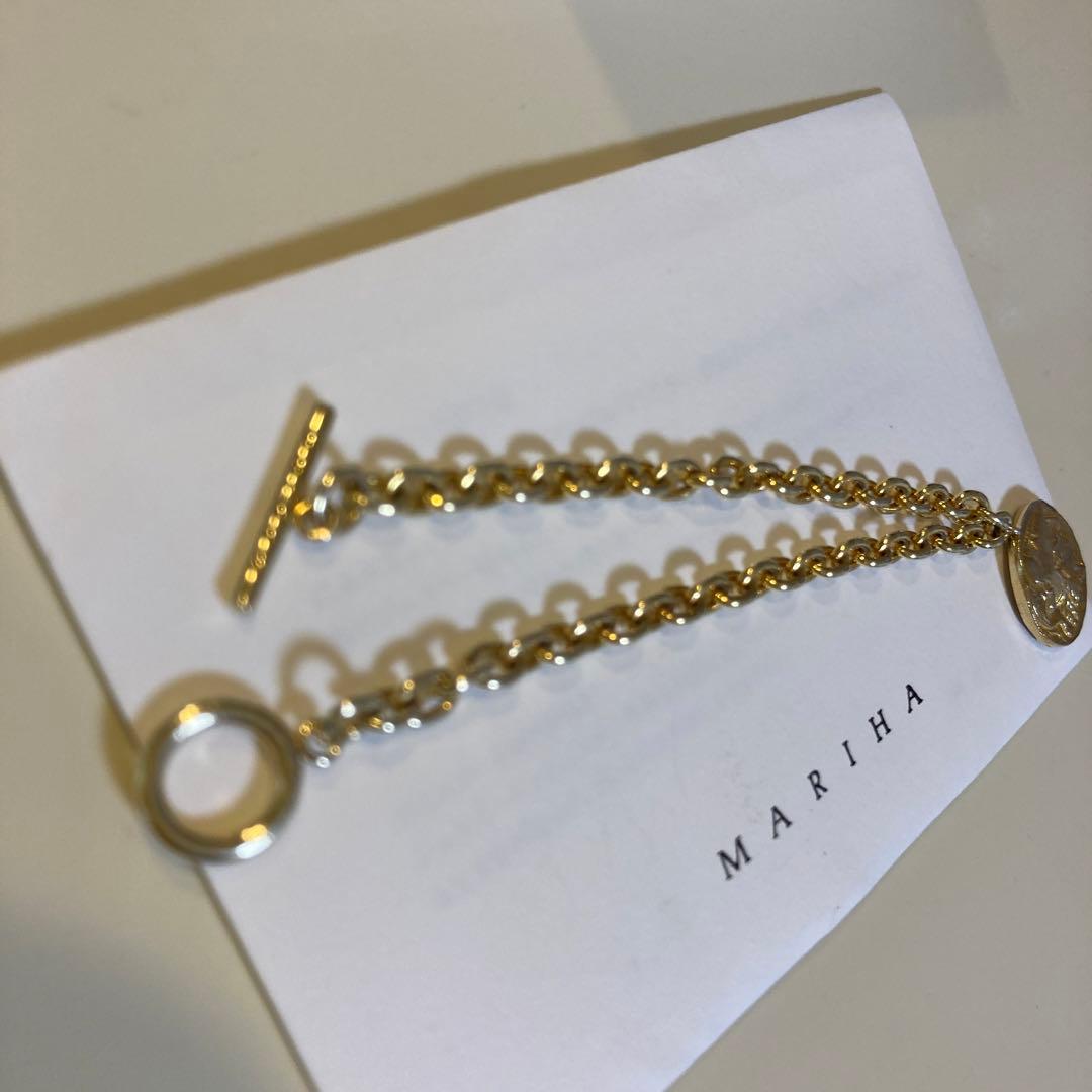 【お値下げ】MARIHA ケーブルチェーン  ブレスレット ゴールド