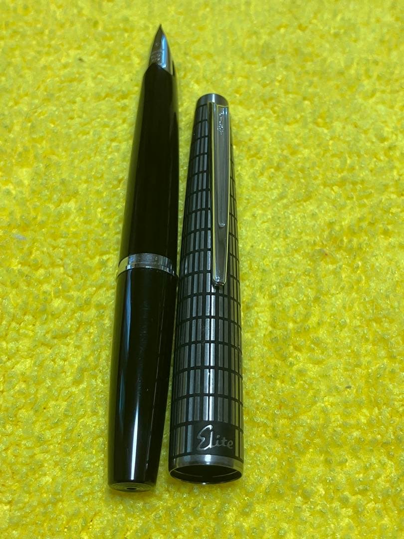 新品　パイロット PILOT エリート Elite 万年筆 半格子 蝕刻 セット