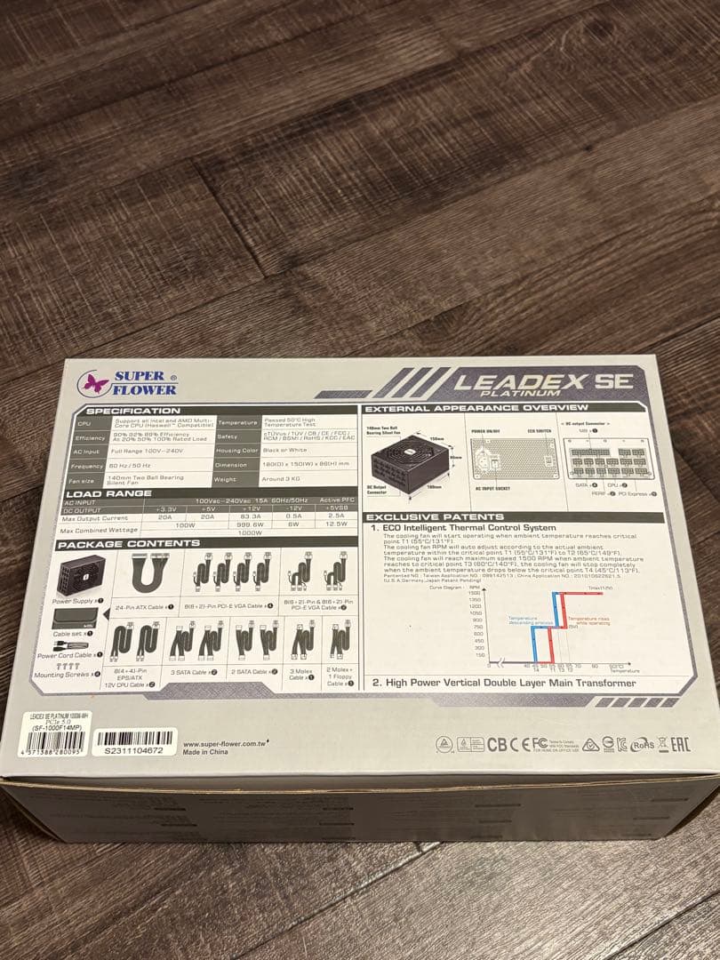 LEADEX SE 1000W 電源ユニットplatinum