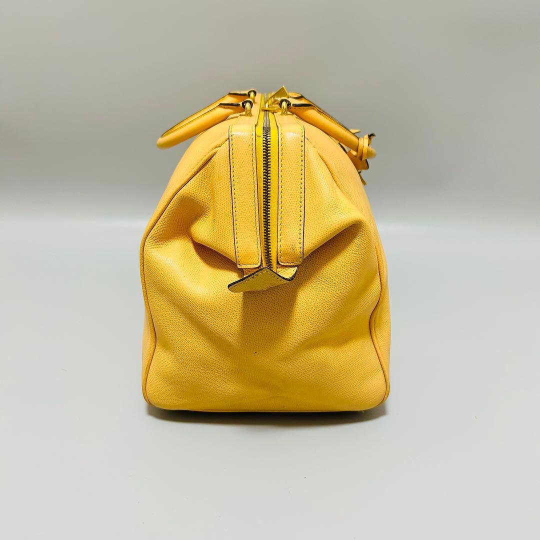 CELINE セリーヌ ボストンバッグ トラベルバッグ 大容量 イエロー系