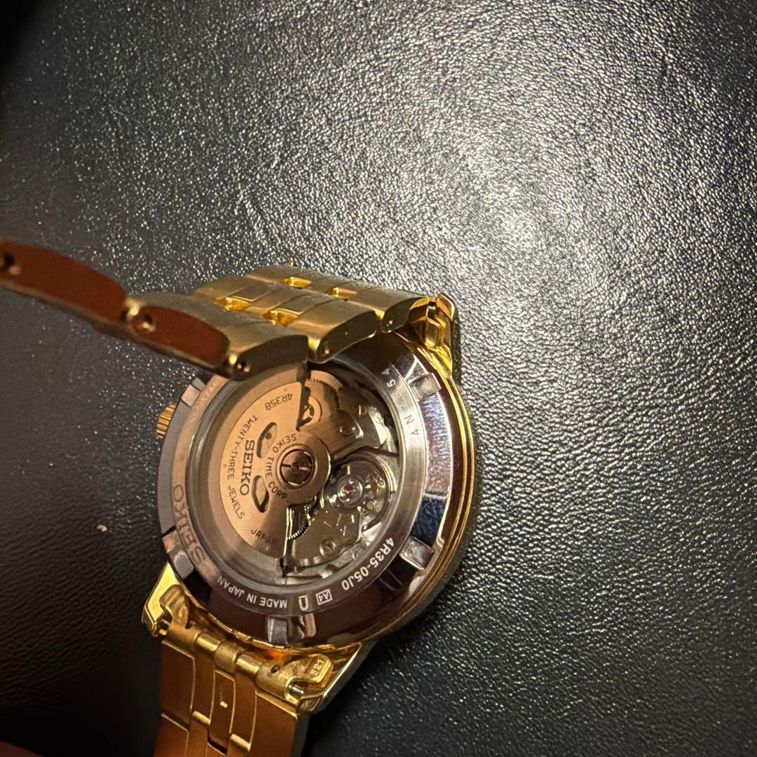 SEIKO 自動巻き ゴールド 時計
