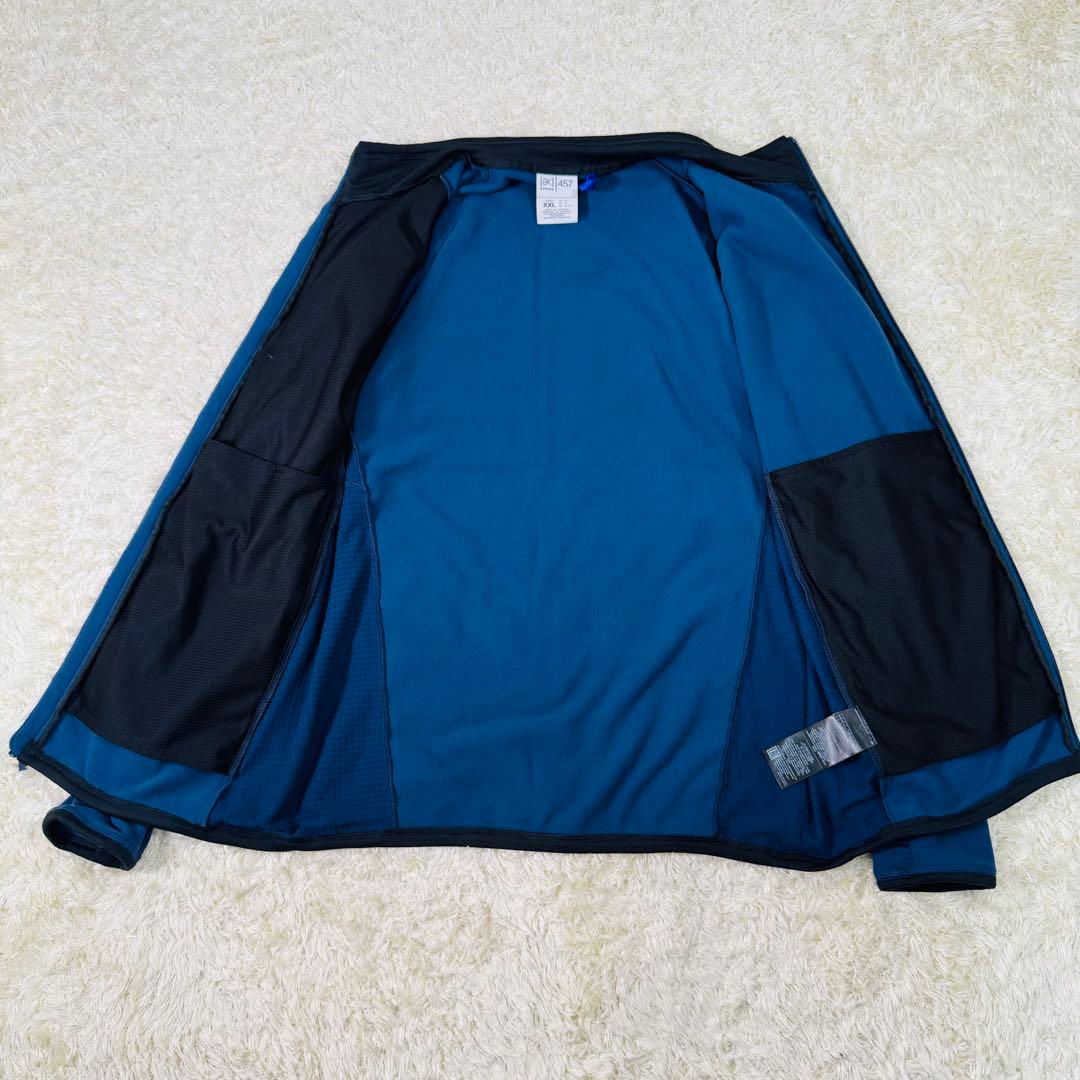 【極美品】メンズ ak457 マイクロフリース フルジップ ジャケット ２XL