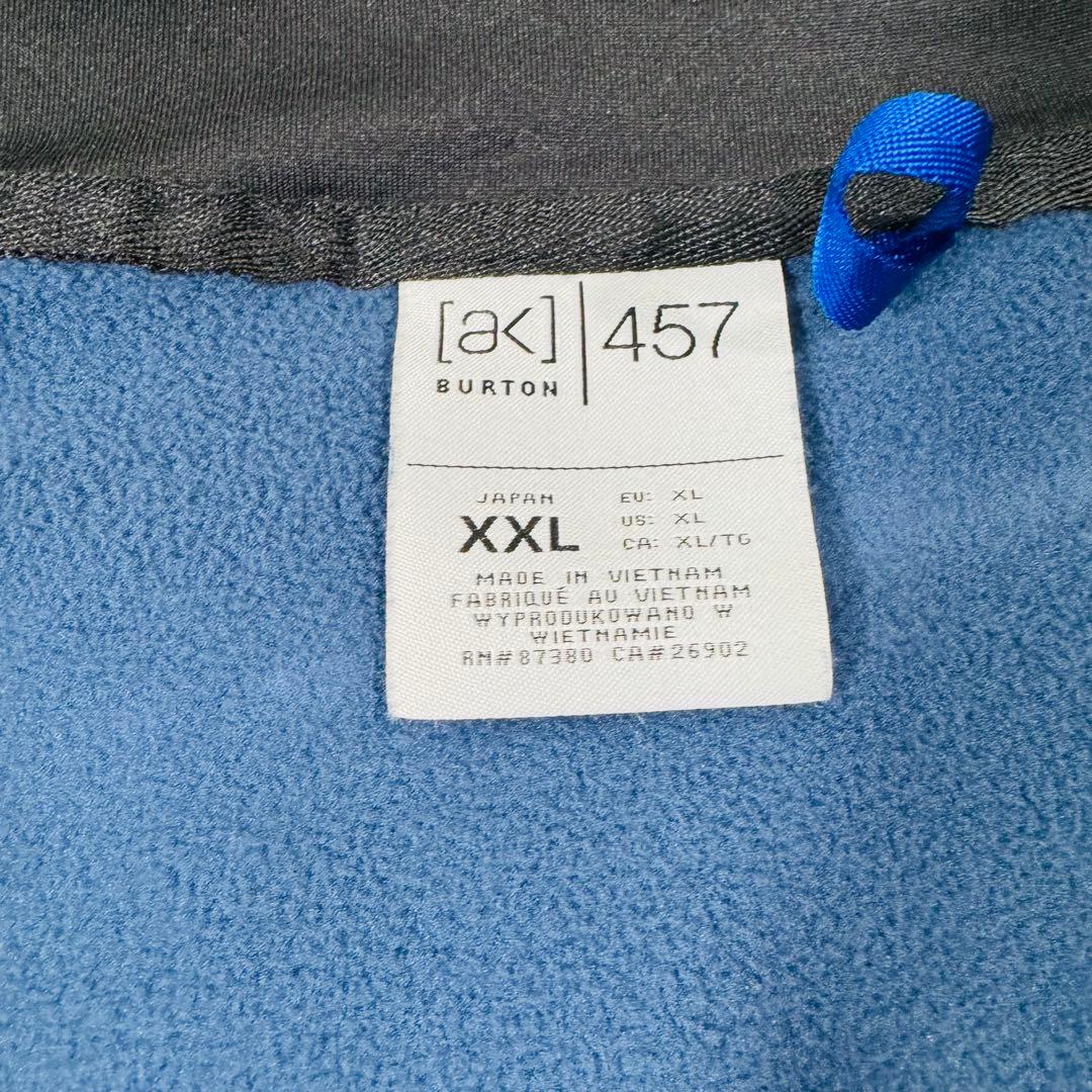 【極美品】メンズ ak457 マイクロフリース フルジップ ジャケット ２XL