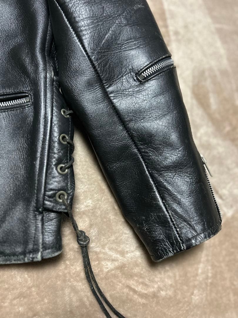 EEZAN （イーザン）本革 ダブルライダースジャケット　40