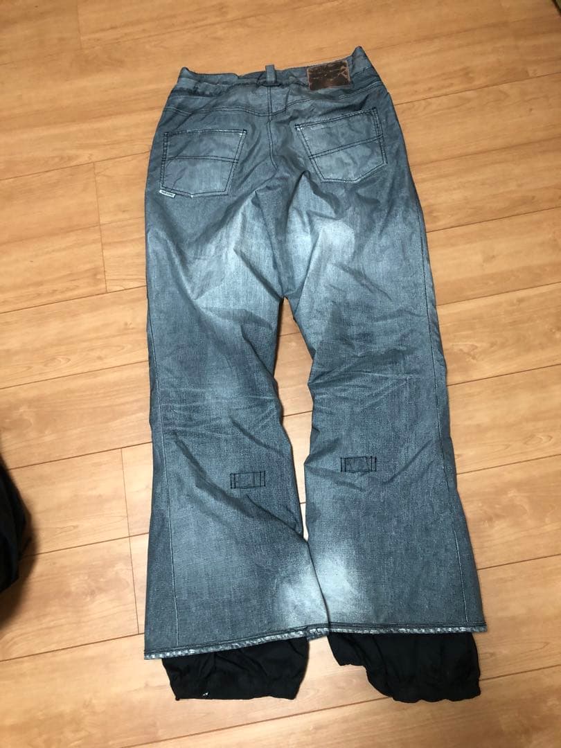 バートン　GORE-TEX ビンテージデニム　プリントパンツ　サイズL