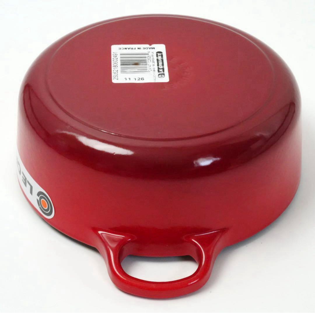 【美品】LE CREUSET　ココット ジャポネーズ　チェリーレッド　18cm